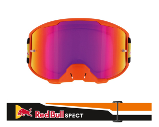 Brýle REDBULL Spect Strive (matné oranžové, fialové zrcadlové plexi)