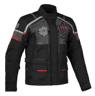 MBW Pánská textilní moto bunda MEMPHIS BLACK