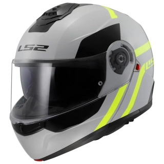 LS2 Výklopná moto přilba FF908 STROBE II AUTOX GREY H-V YELLOW