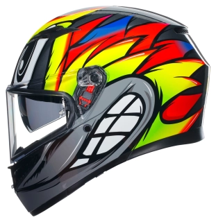 Přilba integrální AGV K3 MPLK BIRDY grey/yellow/red *