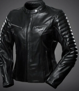 4SR Dámská kožená moto bunda B-Monster Lady černá