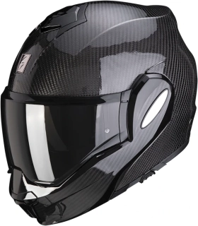 SCORPION Překlopná moto přilba EXO-TECH EVO CARBON černá 