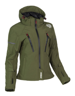 MBW Dámská softshell moto bunda HANA green