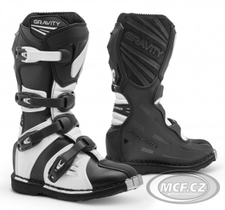 Dětské moto boty FORMA GRAVITY černo bílé