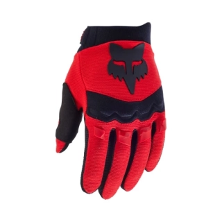 FOX dětské rukavice Youth Dirtpaw Gloves fluo red black
