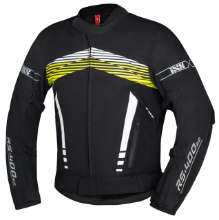 IXS Pánská sportovní textilní moto bunda RS-400-ST 3.0 černá žlutá