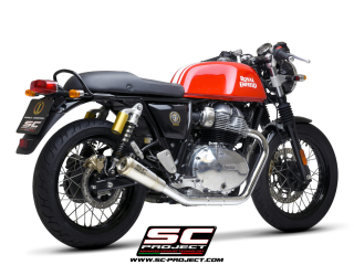 SC-PROJECT pár nerezových výfuků S1-GP Royal Enfield Continental GT 650 (2019–2024)