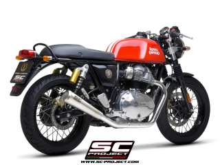 SC-PROJECT pár nerezových výfuků Conico 70s Royal Enfield Interceptor 650 (2019–2024)