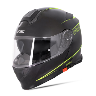 Přilba W-TEC výklopná Venero Black Yellow Neon 
