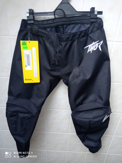 THOR dětské motokrosové kalhoty Sector černé