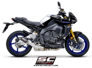 SC-PROJECT Karbonový výfuk CR-T s mřížkou Stoneguard Yamaha MT-10 22-