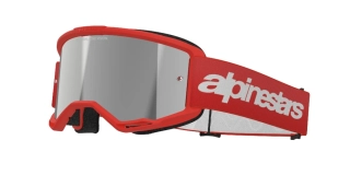 Alpinestars brýle VISION 3 WORDMARK, ALPINESTARS (červená, zrcadlové stříbrné plexi)