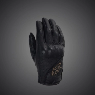 4SR Dámské kožené moto rukavice Monster Lady černo šedé