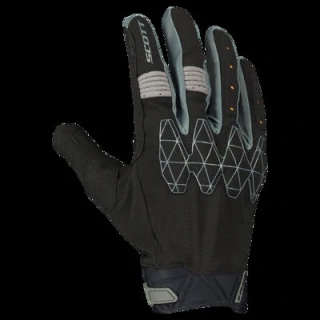 SCOTT Pánské textilní moto rukavice X-PLORE D3O black grey