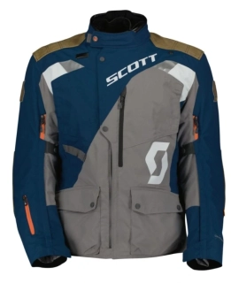 SCOTT Pánská textilní moto bunda Dualraid Dryo blue titanium grey 
