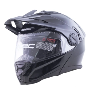 Přilba výklopná enduro W-TEC Biscaia P/J černá lesklá *