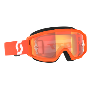 SCOTT Motokrosové brýle PRIMAL CH orange white orange chrome works 