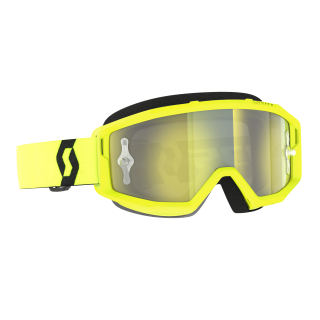 SCOTT Motokrosové brýle PRIMAL CH yellow black yellow chrome works