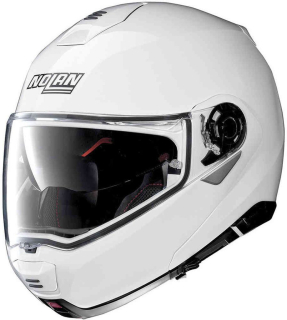  NOLAN Výklopná moto přilba N100-5 Classic N-Com Metal White 