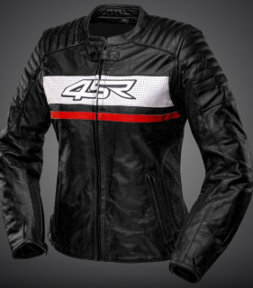 4SR Dámská kožená moto bunda ROADSTER lady III RED