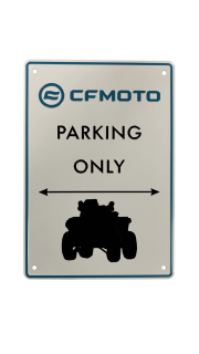 Plechová cedule CFMOTO ATV Parking