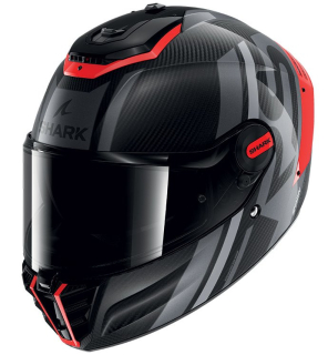 SHARK Integrální moto přilba Spartan RS Carbon Shawn černá červená