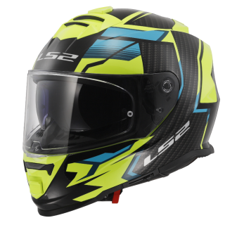 LS2 Integrální moto přilba FF800 STORM II TRACKER žlutá modrá černá