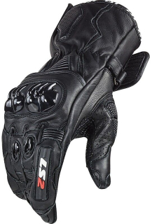 LS2 Pánské kožené moto rukavice SWIFT RACING BLACK