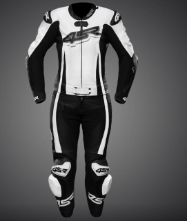 4SR Dvoudílná dámská kožená moto kombinéza RR LADY POWER AR
