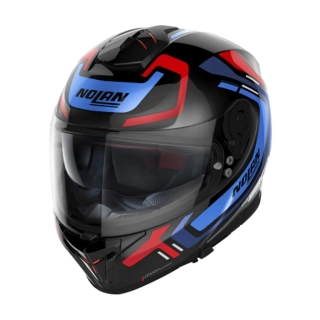NOLAN Integrální moto přilba N80-8 Ally N-com Glossy Black 43