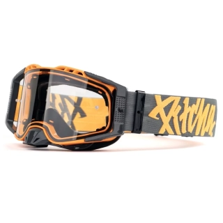 PITCHA Motokrosové brýle FURIOUS orange grey - clear