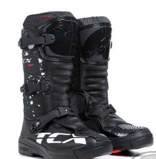 TCX COMP KID Dětské moto boty černo bílé