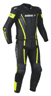 MBW FLASH YELLOW dvoudílná pánská moto kombinéza