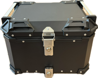 Kufr hliníkový DB TopCase 55L černý + plotna + síťka na za zavazadla zdarma