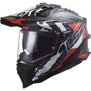 LS2 Enduro moto přilba MX701 Explorer C EXTEND Matt Red