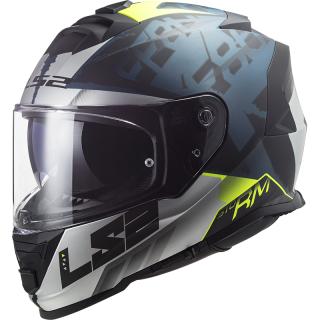 LS2 Integrální moto přilba FF800 Storm SPRINTER M.Black Silver Cobalt