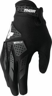 THOR Pánské motokrosové rukavice LAUNCHMODE-XP BLACK