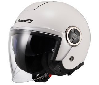 LS2 Otevřená moto přilba OF620 CLASSY SOLID WHITE