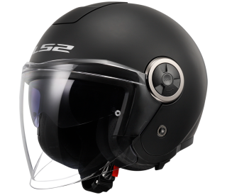 LS2 Otevřená moto přilba OF620 CLASSY SOLID MATT BLACK