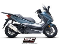SC-PROJECT Titanový výfuk X-plorer II GT E5 Honda Forza 350 (2021-2024)