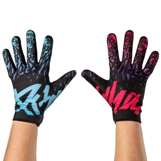PITCHA moto rukavice FADER blue pink