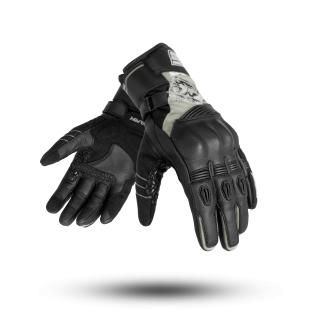 Pánské kožené moto rukavice SPARK CRUISE grey/black