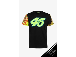 Triko VR46 HERITAGE Sole Luna Rossifumi černé 