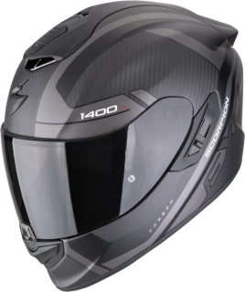 SCORPION Integrální moto přilba EXO-1400 EVO II CARBON AIR ENKO matná černo stříbrná