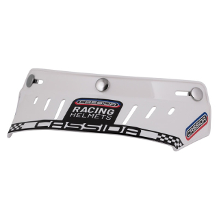 CASSIDA plochý kšilt Oxygen/Eso Racing Spirit (bílý, cvakání na druky)