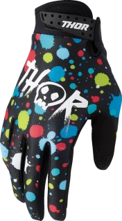 Dětské moto rukavice THOR Youth Launchmode Splat Gloves černá