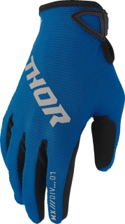 Dětské moto rukavice THOR Youth Ridemode Static Gloves modrá