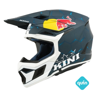 Dětská moto helma KINI Red Bull MX3 1.0 modrá/bílá