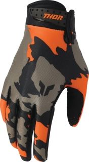 Moto rukavice THOR Launchmode Hunter Gloves oranžová/černá