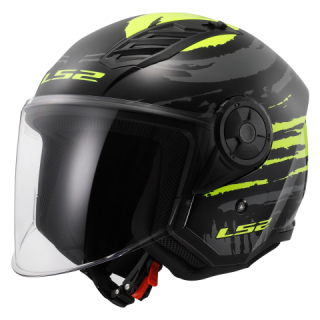 LS2 otevřená moto přilba OF616 AIRFLOW II BRUSH BLACK H-V YELLOW-06